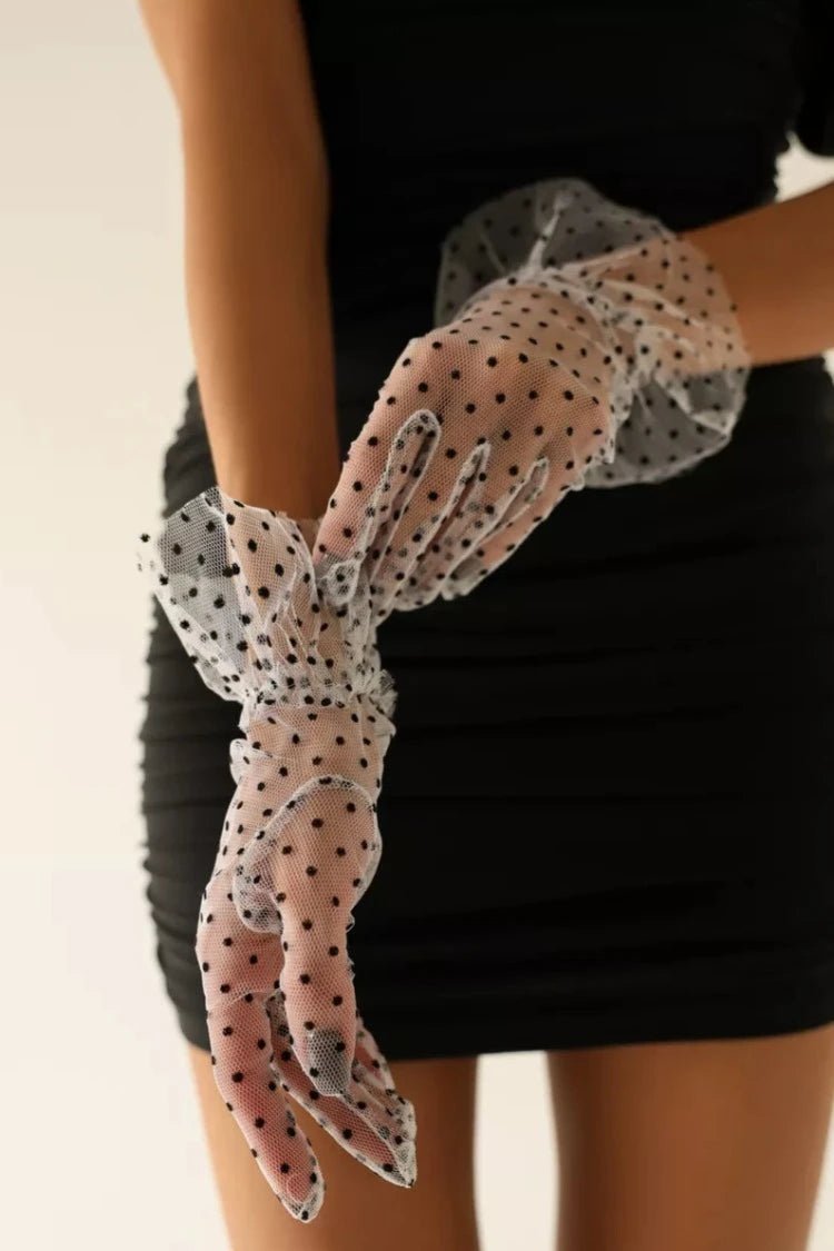 Gants En Dentelle Femme | Soirée, Mariage, Vintage | Longueur 24.5cm - Polyester