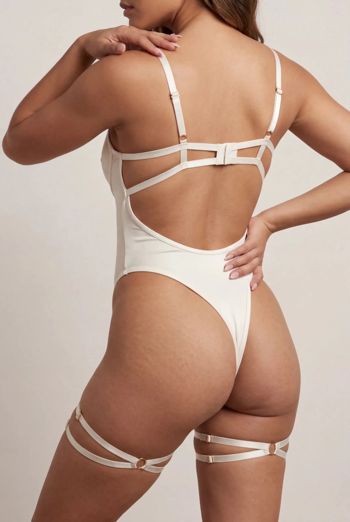 Body avec tour de cuisses - BLANC SAUVAGE - NAKED Underwear FR