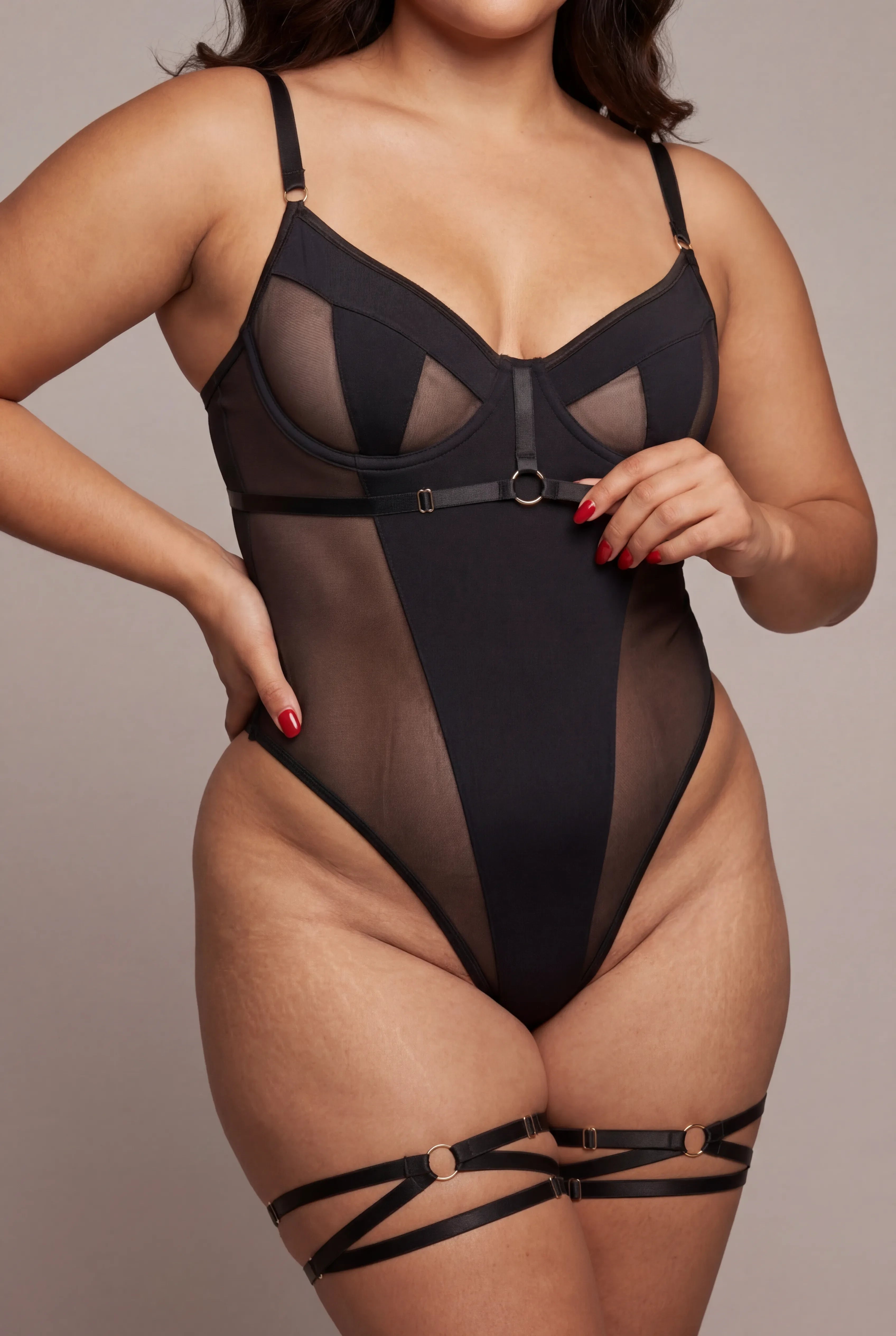 Body Avec Tour De Cuisses Noir Sauvage