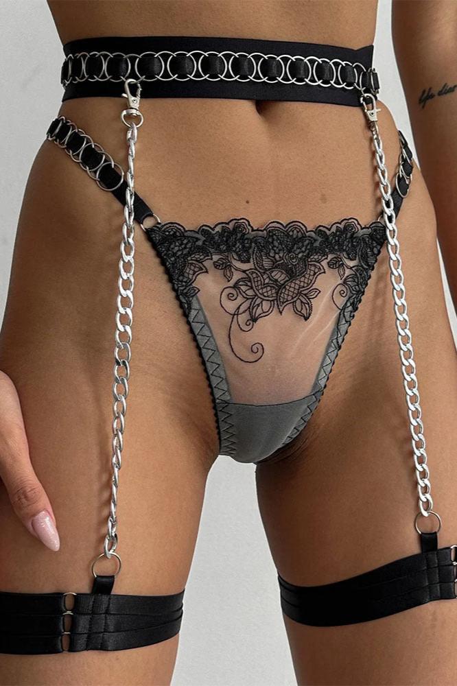 Ensemble lingerie cinq pièces avec tour de cuisses - CAPRICE - NAKED Underwear FR