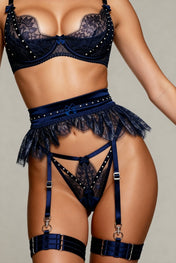 Ensemble lingerie pour femme cinq pièces - SORENTO Bleu